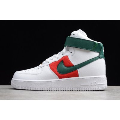 Nike Air Force 1 High '07 Lv8 Wb Id Beyaz / Yeşil / Kırmızı Kaykay Ayakkabı Türkiye - PM05AR4V